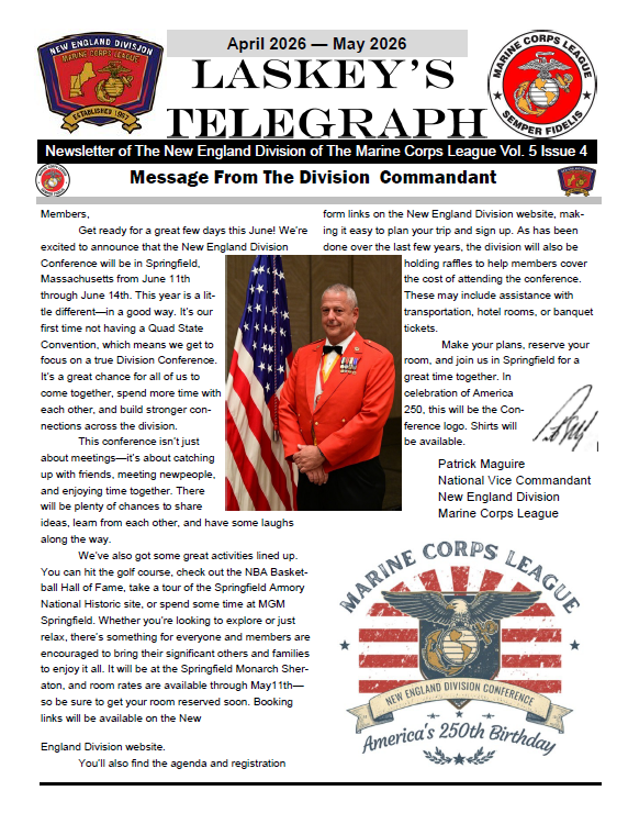 NE Div Newsletter April/May 2026